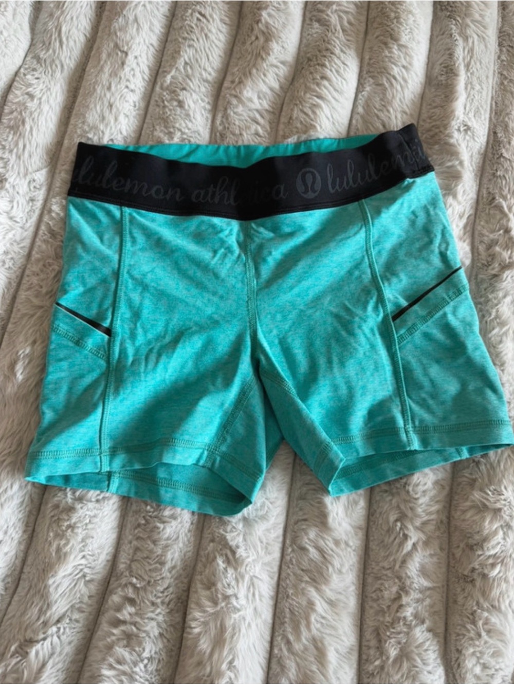 lululemon athletica Teal Performance Women's Athletic Shorts